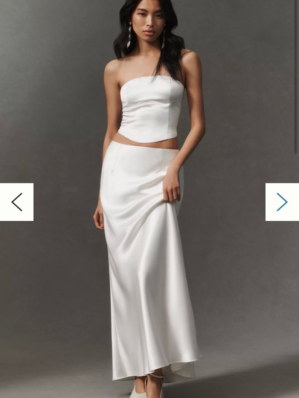 Anthropologie The Vienna Satin Slip Skirt by Mare Mare NEVER WORN